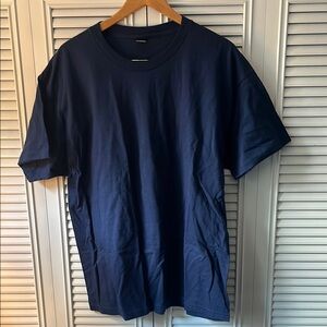 Hanes Men's Navy Blue Beefy T-Shirt